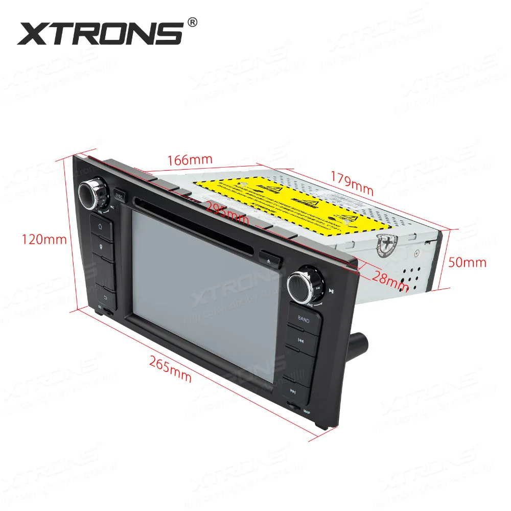XTRONS 7 дюймов HD цифровой сенсорный экран Экран Dual CANbus GPS навигация рулевого колеса
