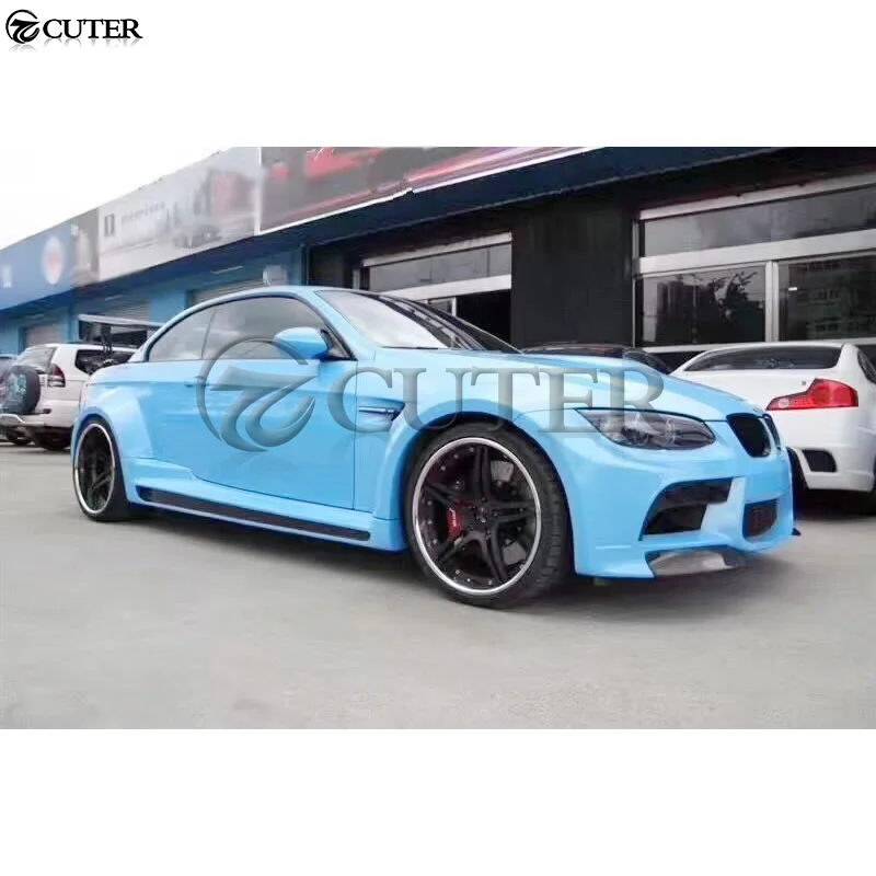 E92 E93 coupe FRP широкий Комплект кузова для автомобиля передний бампер задний боковые