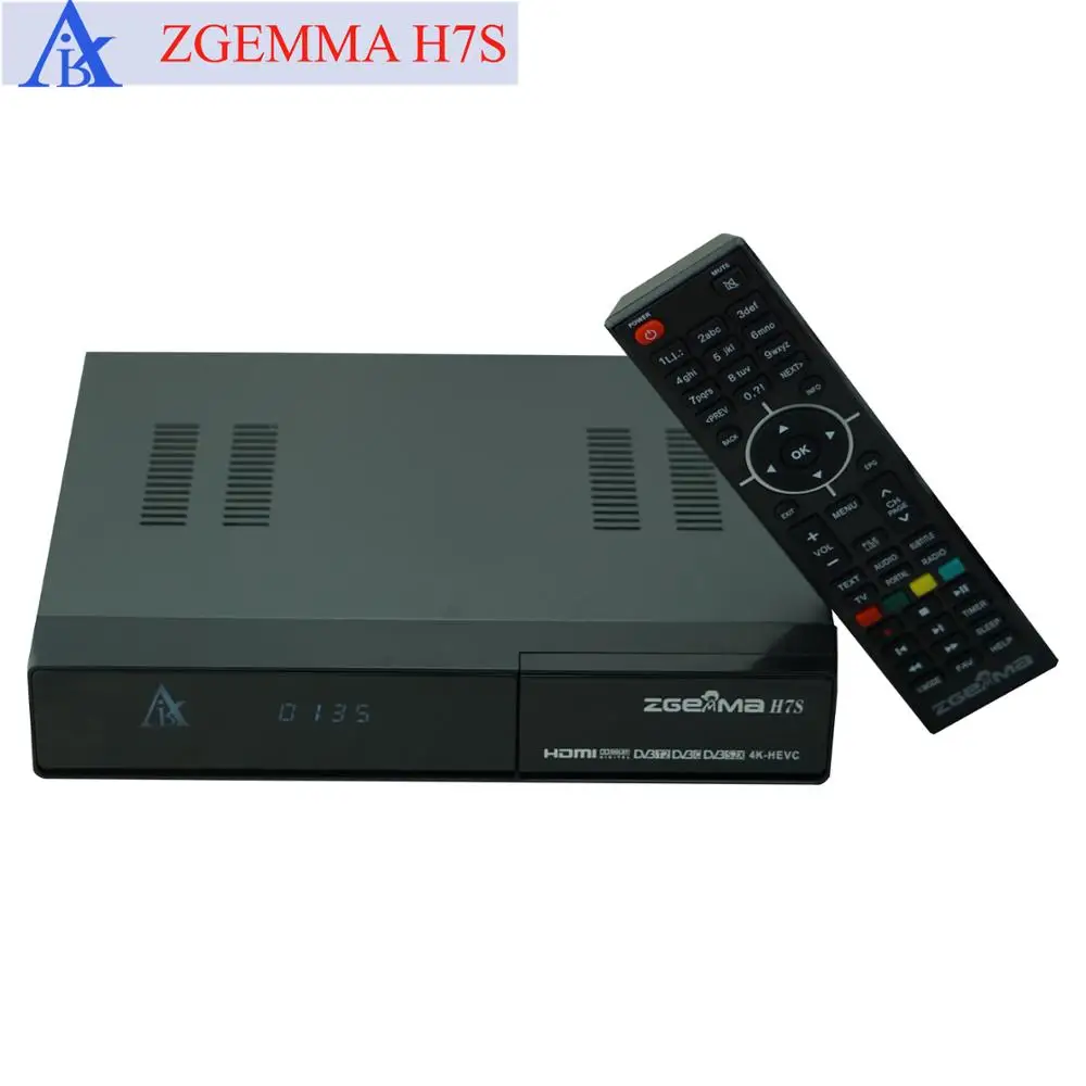 5 шт./лот 4K UHD Kodi TV Box & Multistream декодер ZGEMMA H7S Ci + Ultra CPU двухъядерный E2 QTStalker DVB S2X 2 * T2/C