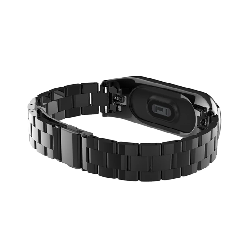 Нержавеющая сталь Ремешок сменные часы ремни для сяо mi band 3 металлические часы ремешок для умного браслета mi band 3