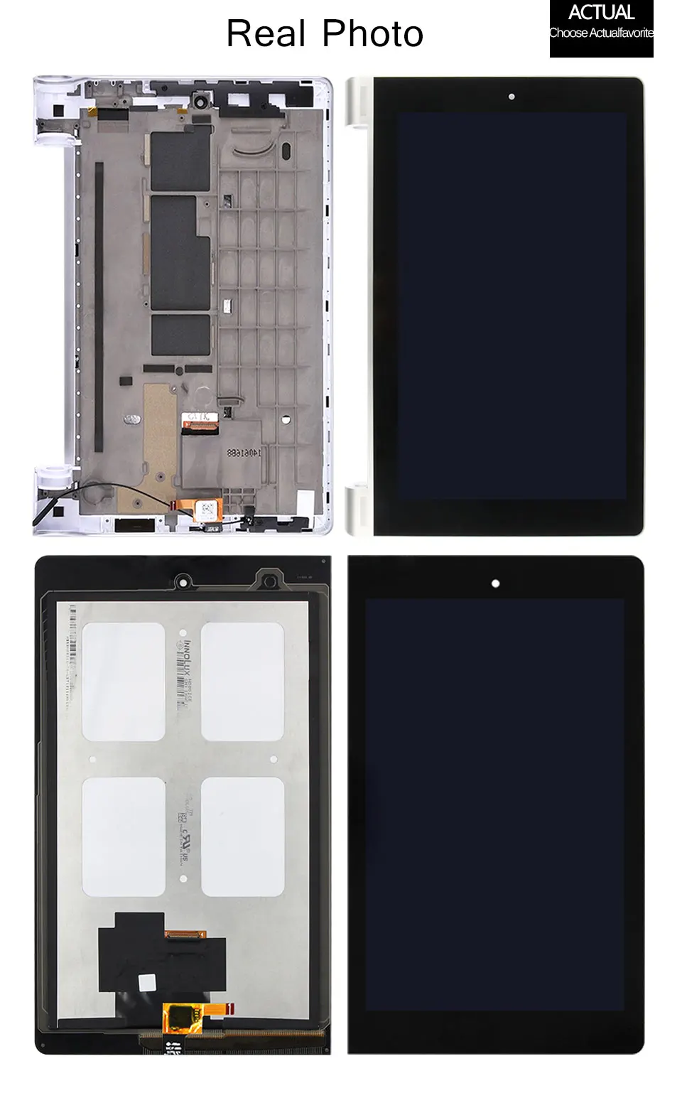 Srjtek " для lenovo Yoga Tablet 8 B6000 B6000-f 60043 Z0AF ЖК-дисплей Матрица сенсорный экран дигитайзер полная сборка с рамкой