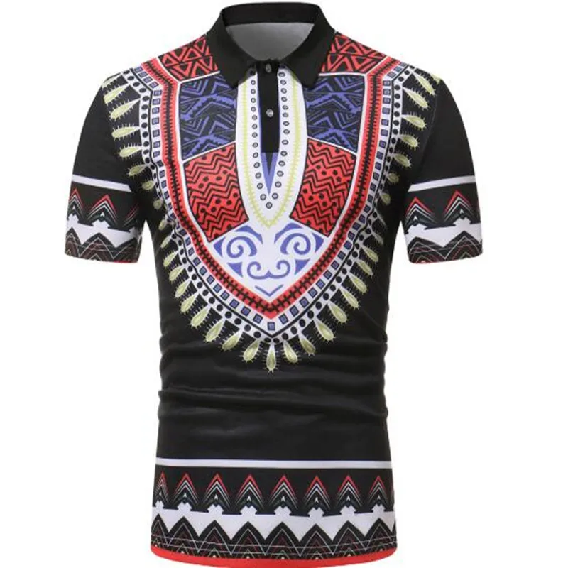 Новая мужская Повседневная рубашка с 3D принтом и короткими рукавами|Поло| |