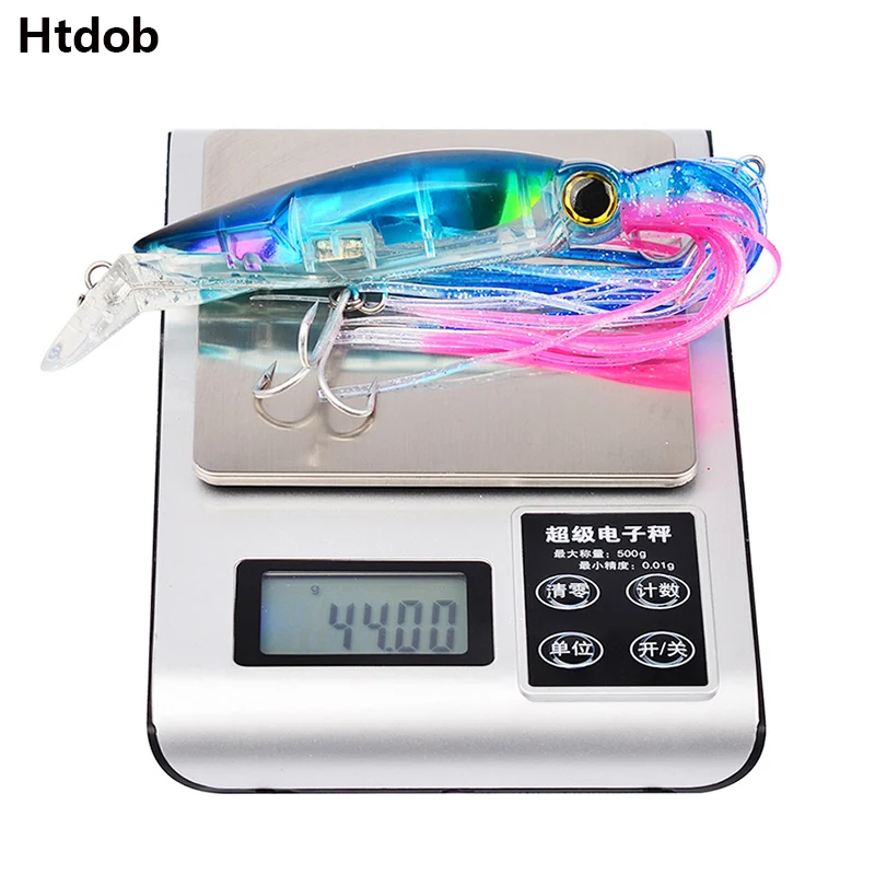 Htdob 6 шт. искусственная жесткая рыболовная приманка с мягким хвостом приманки для
