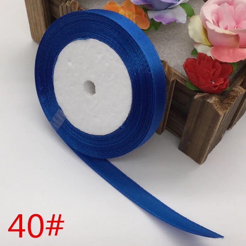 12 мм ширина 25 ярдов/22 метра длинная шелковая атласная лента проволока для