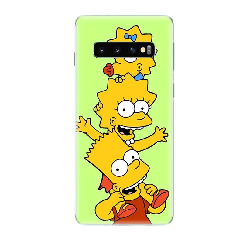 Мультифильм Симпсоны Желтый Уникальный TPU силиконовый чехол для samsung Galaxy A30 A20 A10 A50
