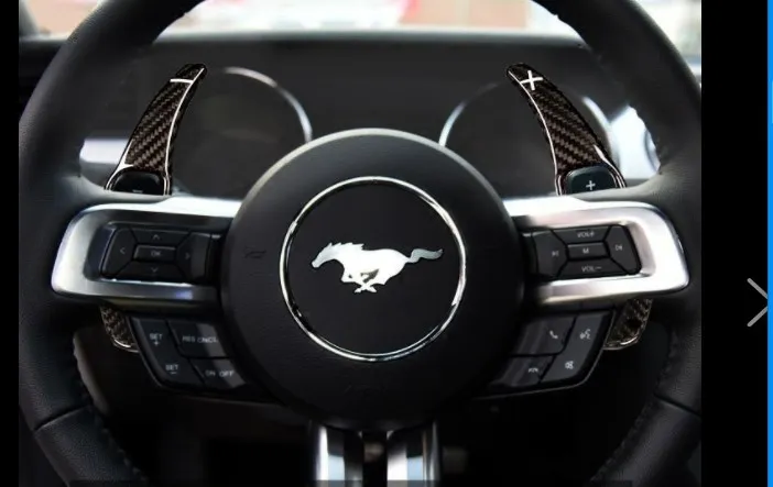 Подходит для Ford MUSTANG 15 18 накладки из углеродного волокна рулевое колесо