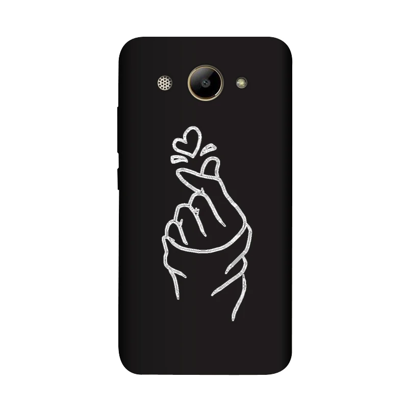 As picture showing Мягкий чехол PENSEN из ТПУ 5,0 дюйма для huawei Y3, чехол, матовый чехол с рисунком для huawei Y5 lite, чехол для телефона s, чехол с котом - Цвет: As picture showing