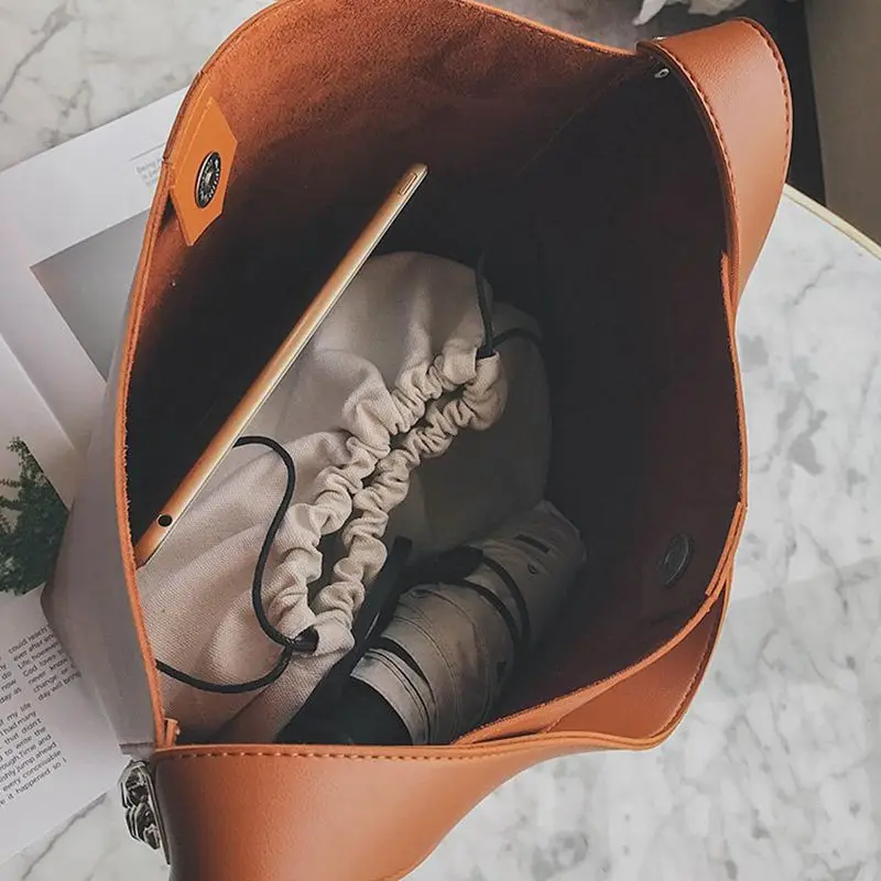 Большая женская сумка роскошная дизайнерская на плечо для женщин большая ведро с