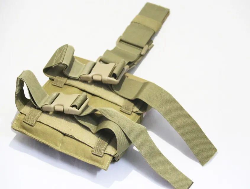 CQC M4 5,56 мм тактический Molle двойной пистолет маг сумка страйкбол Пейнтбол падение ноги панель Утилита кобура Охота Mag сумка
