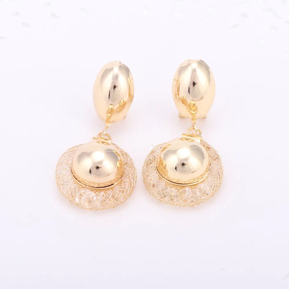 Очаровательный Женский золотого цвета ювелирные изделия Элегантная модная