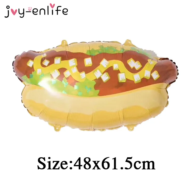 Hot Dog Joy-enlife 1 шт. крем гамбургер пончик хот-дог фольга Воздушные шары Дети день рождения партии свадебной вечеринки декор - Цвет: Hot Dog
