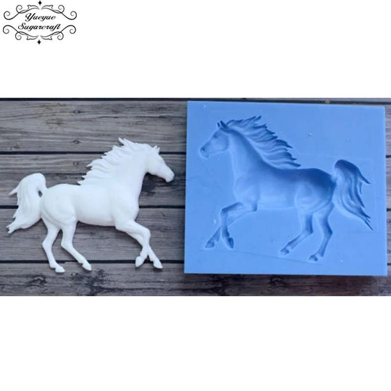 Yueyue Sugarcraft силиконовая форма для лошади помадки инструменты украшения торта