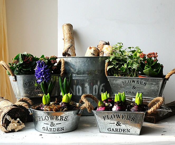 

1 шт. домашний декор металлические цветочные горшки кашпо неправильной формы модный горшок короткая форма ваза столешница цветочный горшок