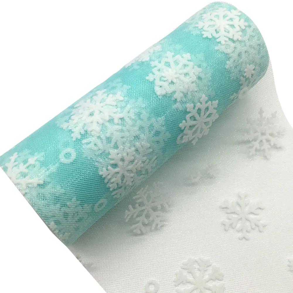 TULLMALL Снежинка тюль рулон 15 см 10 ярдов Baby Shower фабричная катушка Свадебная вечеринка декорация праздничные украшения - Цвет: Turquoise