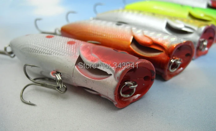5 шт./лот рыболовный Поппер Topwater плавающий приманка крючки кренкбейт воблер 13 г 6