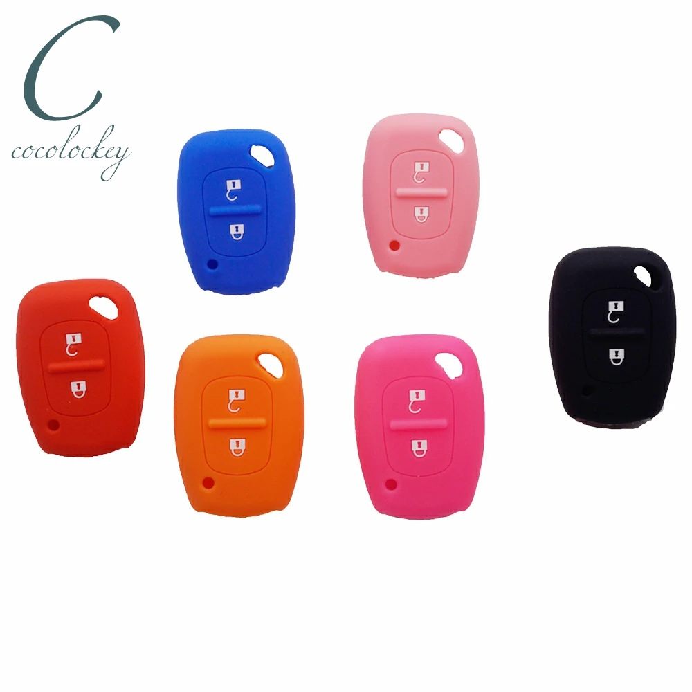 

Cocolockey Silicone Key Case for Car for Renault Kangoo Traffic Master Remote Key Cover Fob Car Styling 2 Button