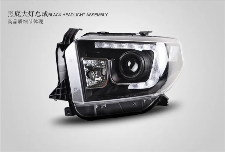 Автомобильный стайлинг фары для Toyota Tundra 2014 2017 H7 D2H Hid опция ангельский глаз