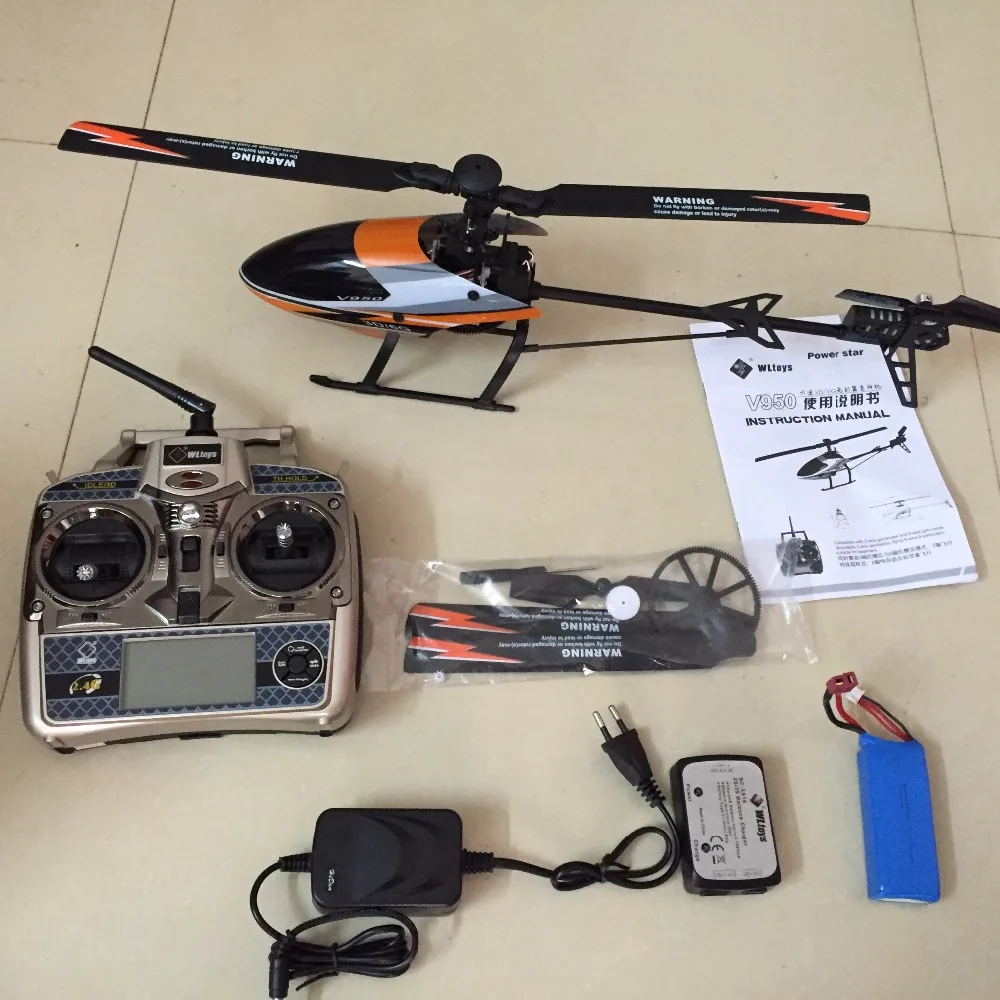 WLtoys V950 6CH 3D6G система Flybarless большой Радиоуправляемый вертолет с бесщеточным