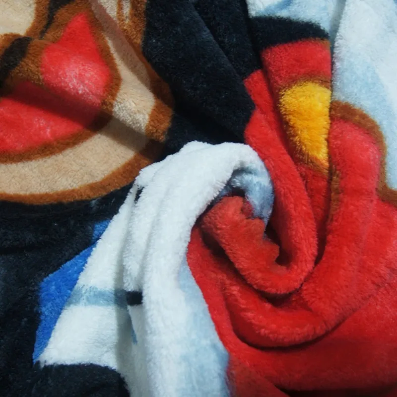 Disney Blue Mickey Mouse Coral Fleece Boys Summer Sleeping Cover Blanket Throw 100x140cm on Bed Sofa