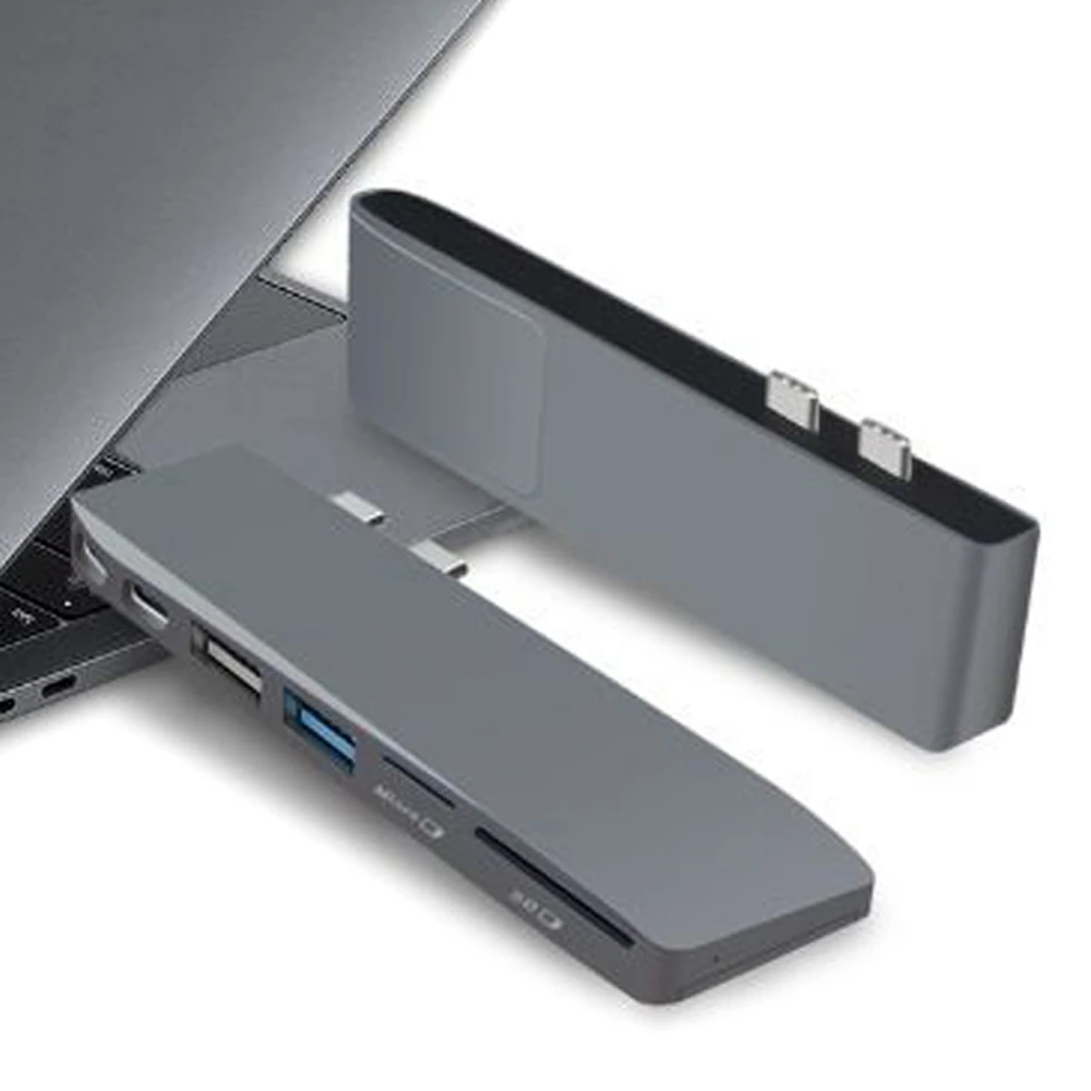 8 в 1 двойной USB-C USB 3,1 концентратор для Mini DP дисплей 5 к 60 Гц SSD расширение TF/SD кардридер USB 2,0/3,0 Тип C зарядка PD адаптер