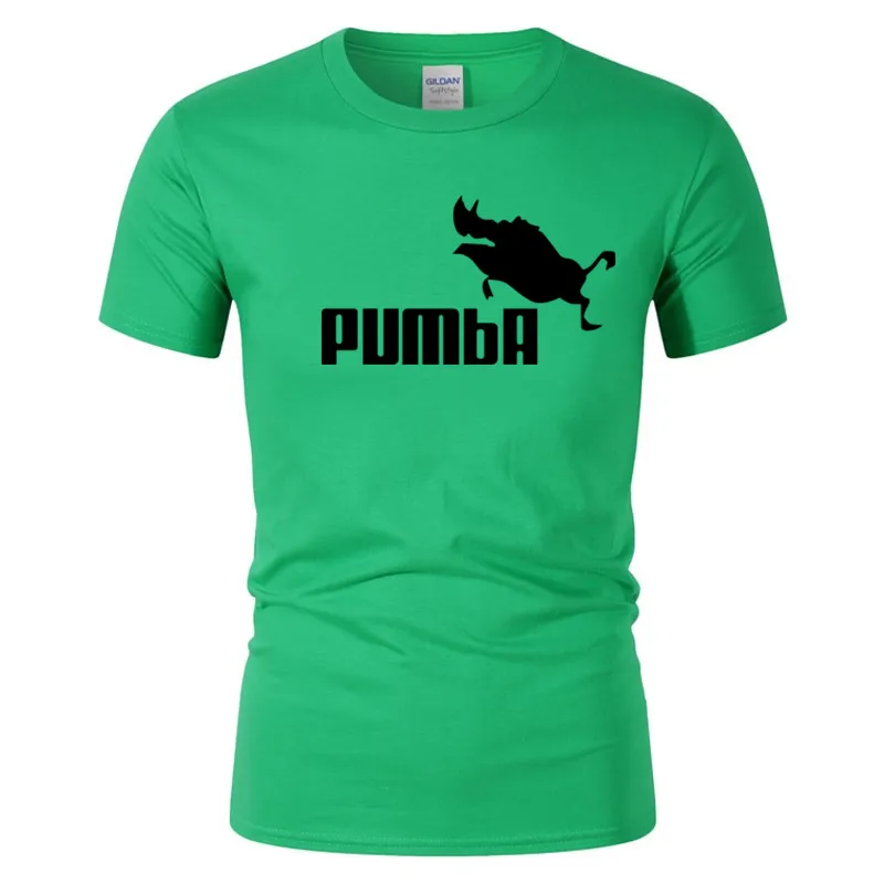 Новая забавная футболка милые футболки homme Pumba Мужчины Женщины 100% хлопок крутая