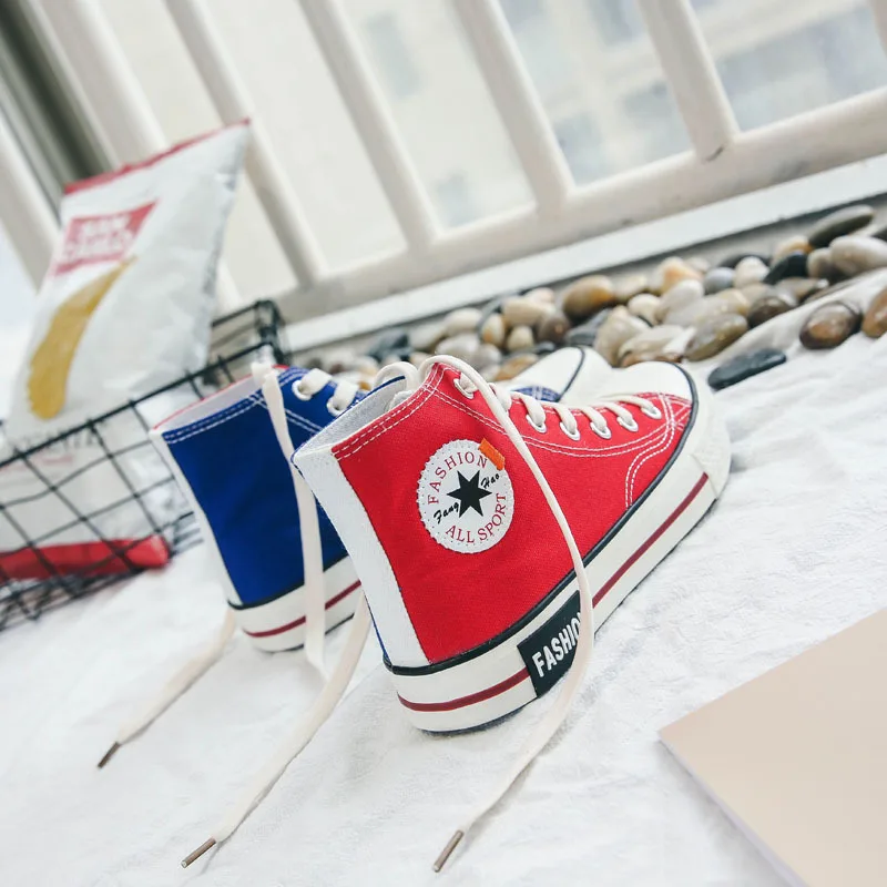 Новое поступление модная женская парусиновая обувь удобные модные кроссовки