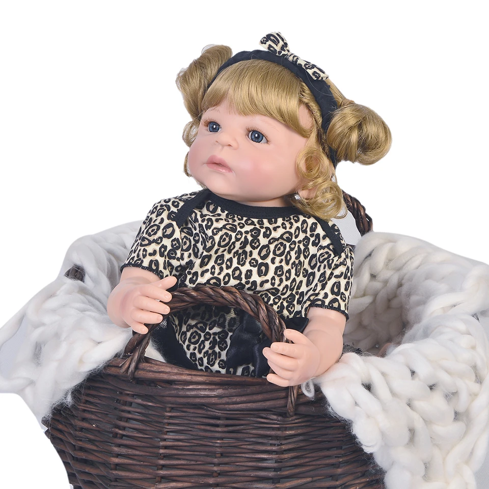 57 см куклы для новорожденных реалистичные младенцев полный силиконовый винил Bebe