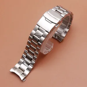 Ремешок для часов из нержавеющей стали, 18202224 мм
