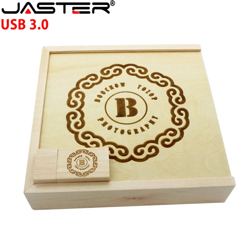 JASTER USB 3,0(170 мм* 170 мм* 35 мм) деревянный фотоальбом usb+ коробка usb флэш-накопитель 4 ГБ 8 ГБ 16 ГБ 32 ГБ свадебный подарок 0