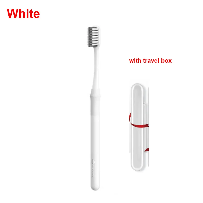White with box Xiao mi Youpin 2 цвета зубная щетка Doctor B метод mi Bass лучшая щетка пара в том числе походная коробка для умного дома Smart You - Цвет: White with box
