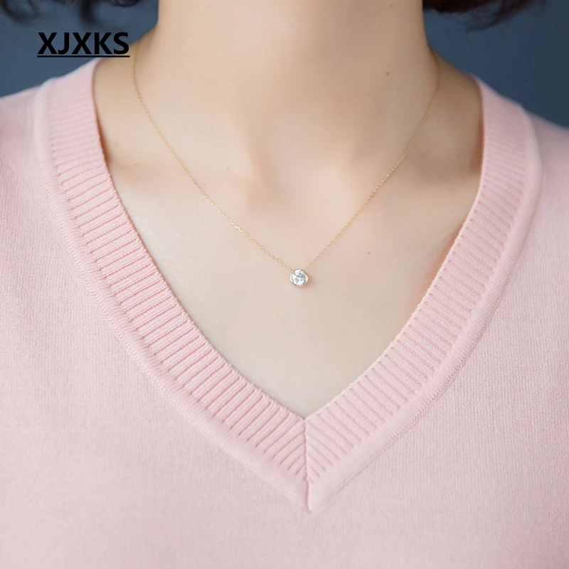 XJXKS Летняя женская футболка с коротким рукавом, новинка, Повседневная модная тонкая футболка с v-образным вырезом, высокое качество, футболки для молодых женщин, топы