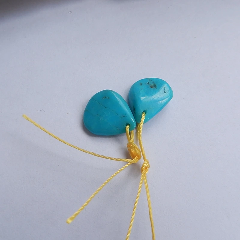 Natural Stone Turquoise Small Earring Bead 13x11x4mm 1.3g Beauty Jewelry Earrings | Украшения и аксессуары
