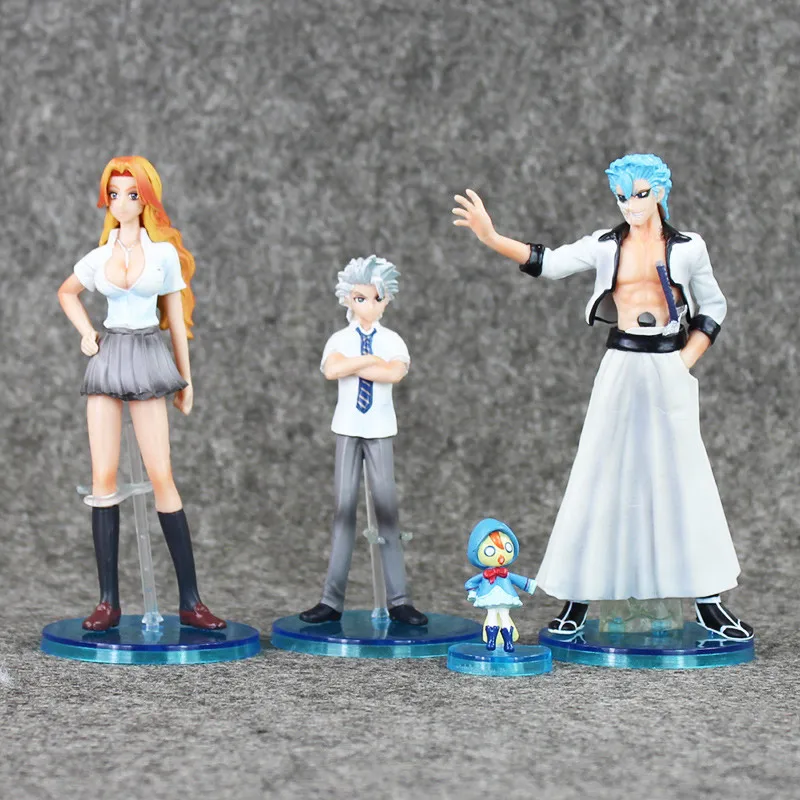 8 шт./лот Аниме Bleach игрушки Kurosaki Ichigo Kuchiki Rukia Aizen Sousuke Hitsugaya ПВХ Фигурки Модель игрушки куклы