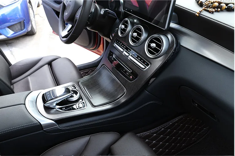 Для Mercedes Benz C GLC Class W205- дубовое дерево стиль центральная консоль панель передач рамка Крышка отделка наклейки автомобильные аксессуары