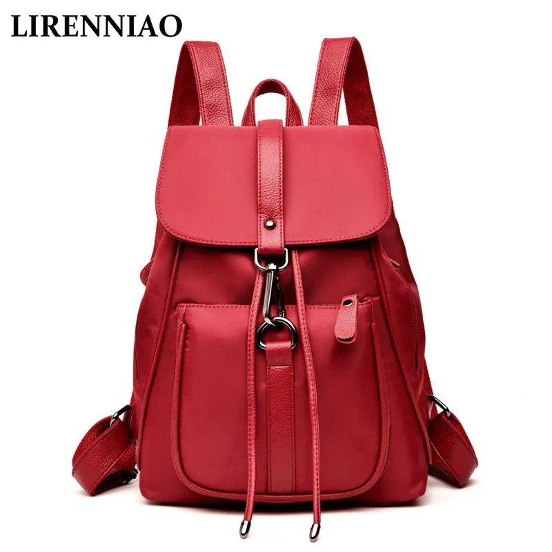 LIRENNIAO, новинка, Оксфорд, сумка на плечо, женская, летняя, корейская мода, кожаный рюкзак, большая емкость, водонепроницаемая, дорожная сумка