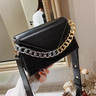 Fashion New Women Leather Bag Simple Shoulder Small Square Package Chain mujer Messenger Crossbody Bags shoulder Female bag | Багаж и