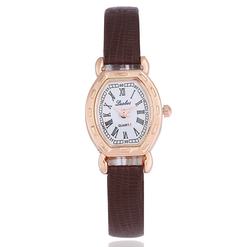 Женские квадратные часы с браслетом кожаные Наручные кристаллами женские