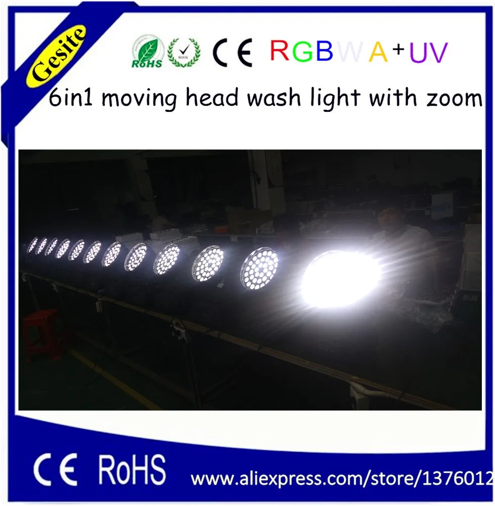 Прямые поставки от производителя светодиодные сценические огни 36 шт. 6 в 1 zoom RGBW +