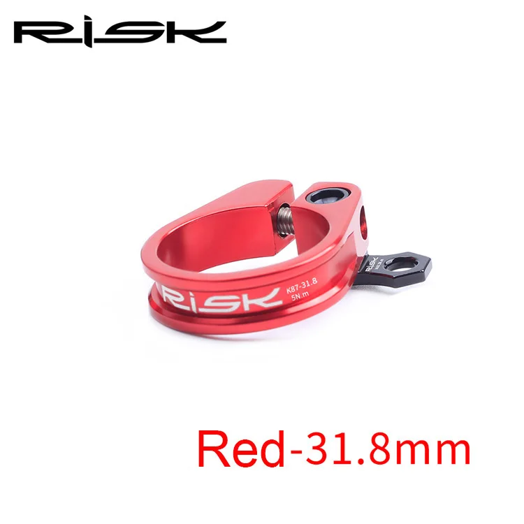 31.8mm Red Велосипедный 31,8/34,9 мм MTB велосипедный Подседельный штырь зажим ультралегкий замок велосипедный Подседельный штырь зажимы с кабельным органайзером дорожный велосипед Подседельный штырь зажим - Цвет: 31.8mm Red