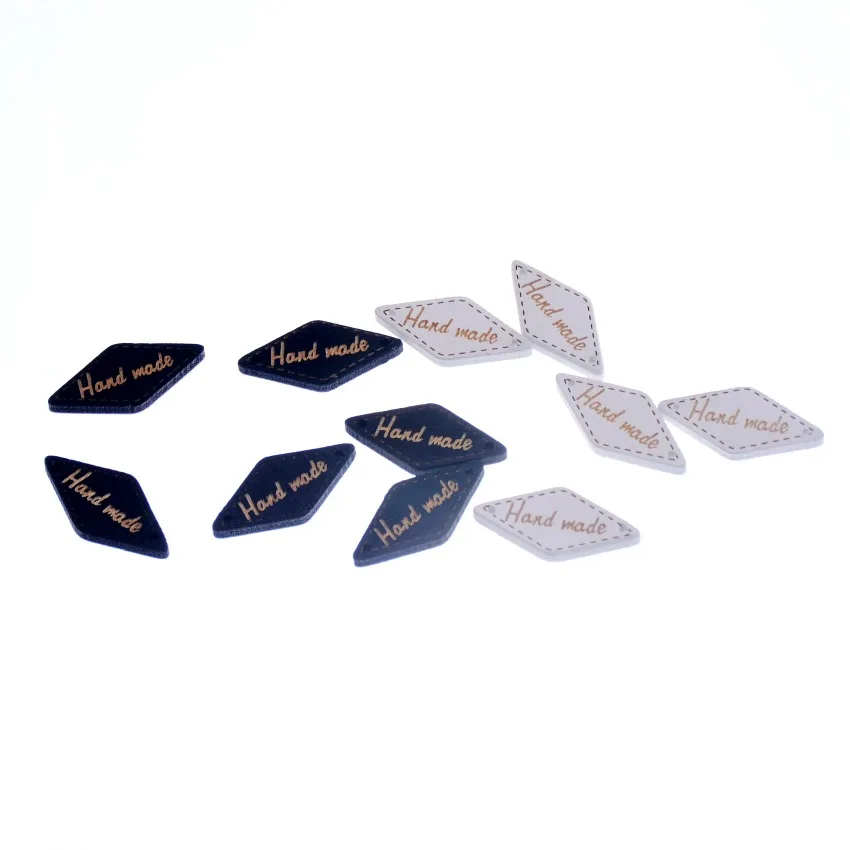Free Shipping 50Pcs Random Mixed Painting With &quotHand made" 2 Holes Connectors Sewing Wood Buttons Scrapbooking 28x13mm F1112 | Дом и