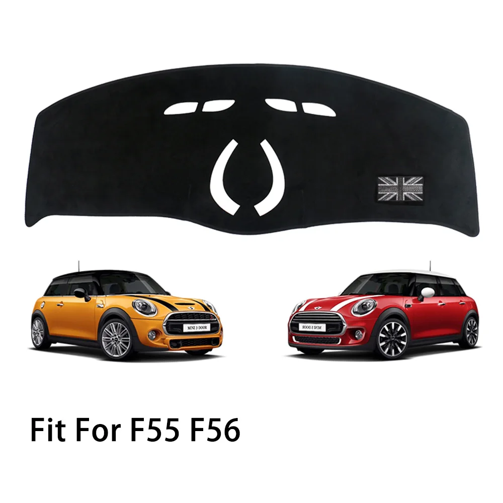 Для Mini Cooper One Jcw F55 F56 F60 Countryman F54 Clubman Приборная панель автомобиля антибликовые коврики ковровое покрытие защита центральной консоли - Название цвета: F55 F56 Gray jack