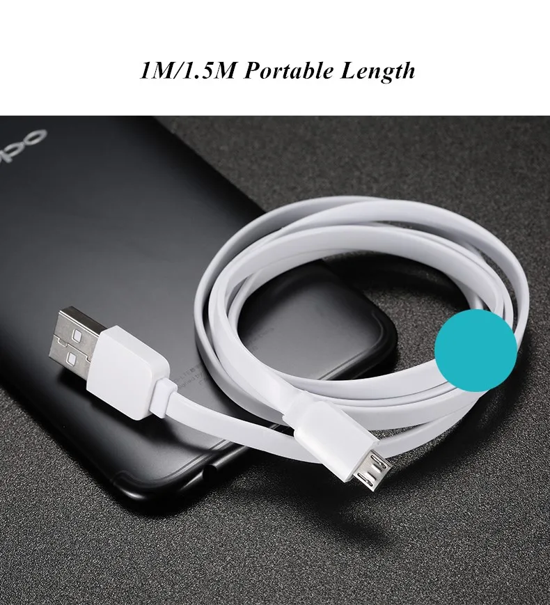 Android Micro usb кабель для зарядки, GUSGU очень длинный плоский кабель для зарядки, супер прочный шнур для зарядки и синхронизации данных для samsung