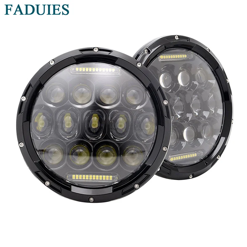 

FADUIES 7 Inch 75W LED Headlight With DRL Low/High Multi-Beam Headlamp For Jeep Wrangler Jk TJ LJ CJ Headlamp Driving Light