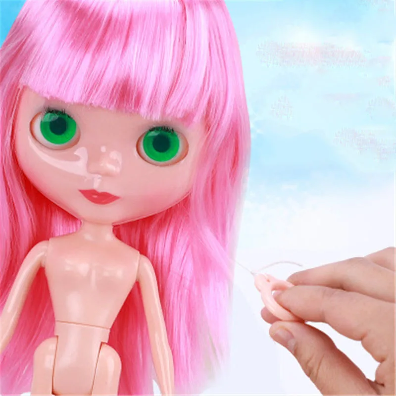 31 см Мода gir фабрика blyth кукла шарнир тело DIY обнаженные игрушки BJD цвет волос
