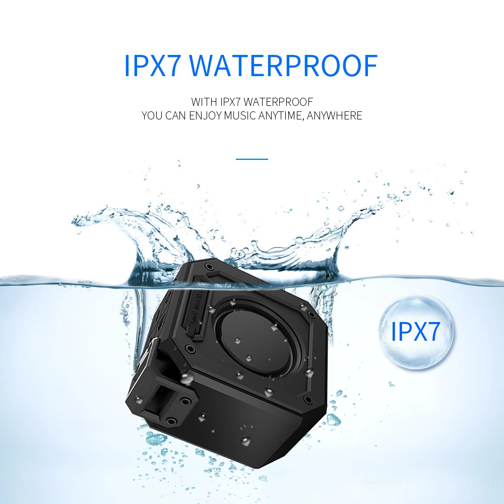15 Вт мини IPX7 водонепроницаемы переносной динамик открытый TWS Bluetooth Колонка