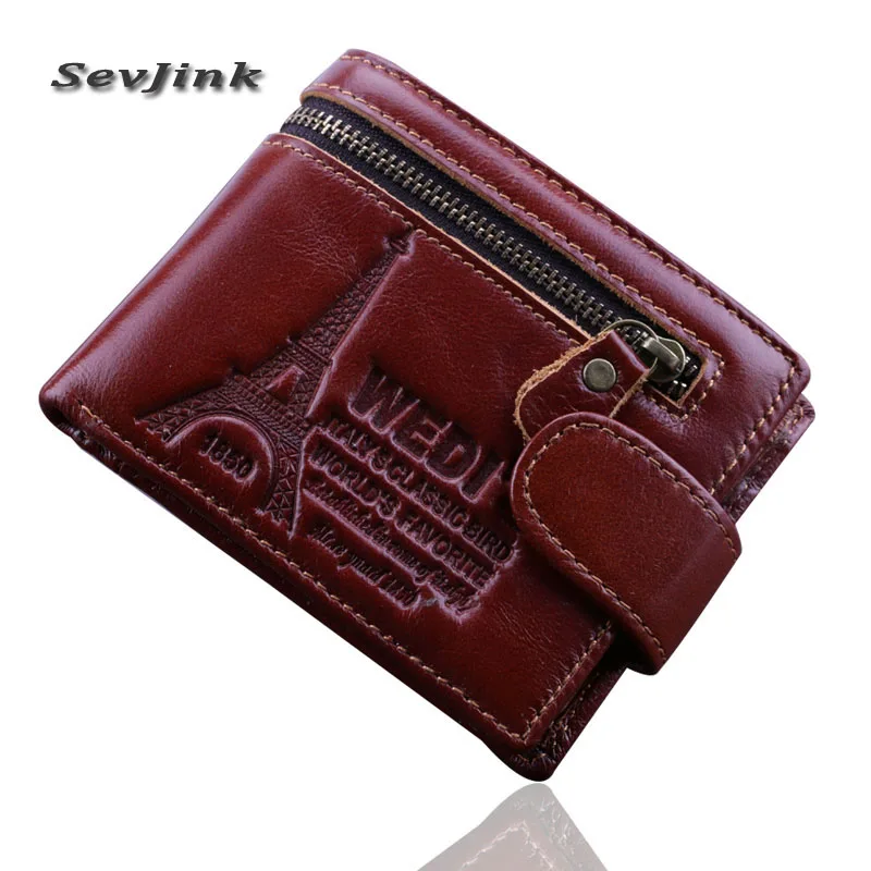 Мужской брендовый дизайнерский кошелек с изображением Эйфелевой башни мужской