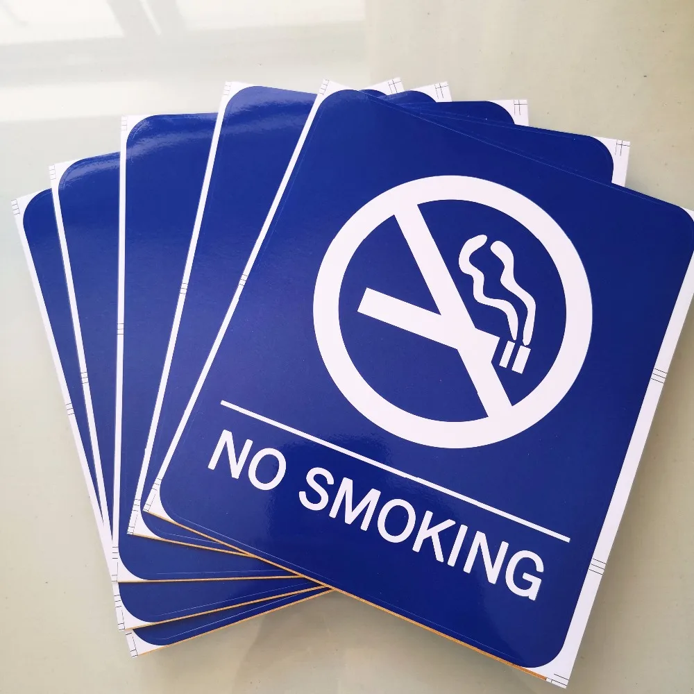 152x178mm NO SMOKING wall sticker,Self adhesive remind label, Item No. PL18