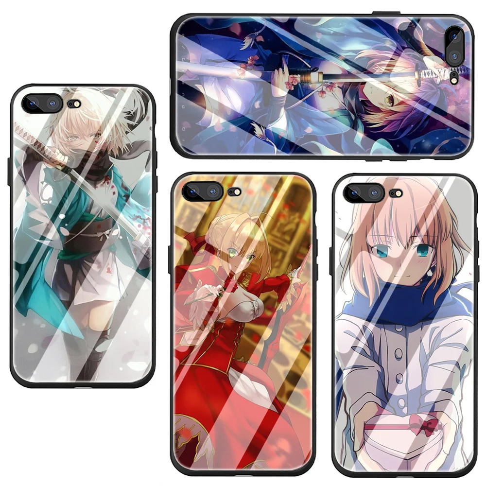 Fate Grand Order аниме закаленное стекло чехол для телефона iphone SE 2020 5 5S 6 6S Plus 7 8 X XS XR 11 Pro