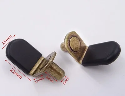 1 Bronze Sleeve 20 шт./лот мебельный шкаф, полка с l-образным кронштейном в стиле Pin Peg шкаф книжные полки держатель резиновый рукав никель красная бронза - Цвет: 1 Bronze Sleeve