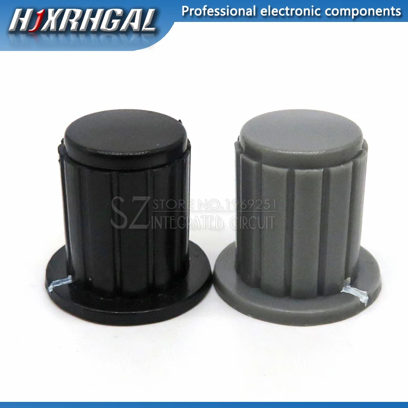 5PCS black grey knob button cap is suitable for high quality WXD3-13 2W WXD3-12 1W turn around special potentiometer | Электронные